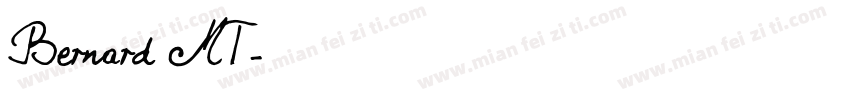 Bernard MT字体转换